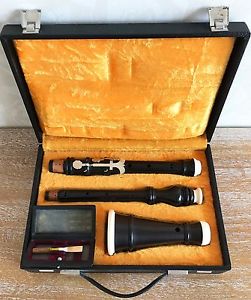 Vintage German two keyed Baroque Oboe Gunter Korber after August Grenser 430Hz.
