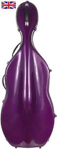 Fiberglass cello case Classic 4/4 M-case Purple Dark