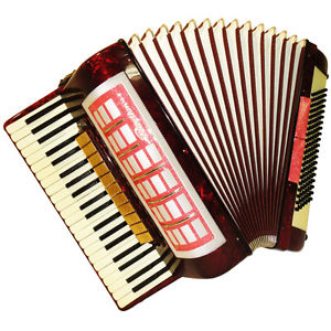 Rhythmus, 120 Bass, 13 Registers, Case, German Piano Accordion, 617