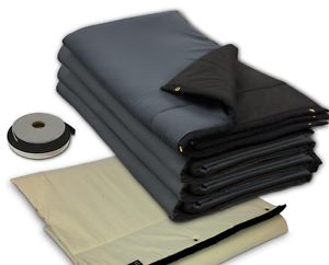 Soundproof, Pro Sound Kit 4 Sheets, 1 isolé, 1 Door Absorption & Barrier Set