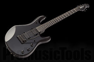 MusicMan John Petrucci Stealth Black JP6 Neuwertig mit Piezo Pickups Case/Koffer
