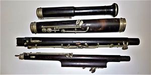Antique JTL French Wooden Bassoon