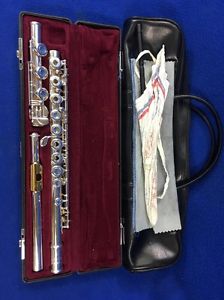 Yamaha 481 II Sterling Silver 925 Open Hole Flute W/Case