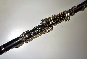 BEAUTIFUL VINTAGE G. LEBLANC III PARIS WOODEN Bb CLARINET wt BOOSEY MOUTHPIECE