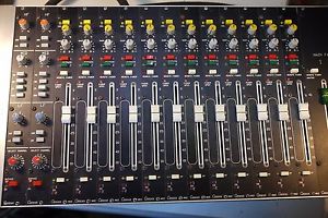 Ex BBC Glensound GSTX14B 12-Stereo in / 2 Stereo out mixer and patch bay