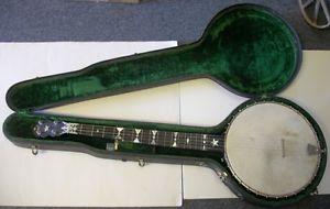 Antique George Dobson Victor Banjo 1890 With Case