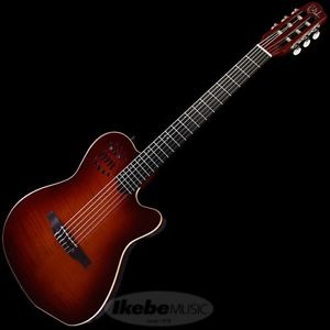 Godin ACS-SA(Synth Access)FAT NECK Lightburst Flame FROM JAPAN