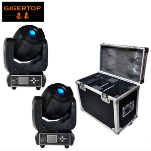2X 90W LED Moving Head Light with 2 gobo wheels 3 Face Prism in a Flightcase