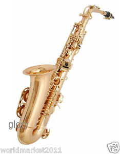 #12 Profession Musical Instruments Brass Hand Polished Compact Alto Saxophone