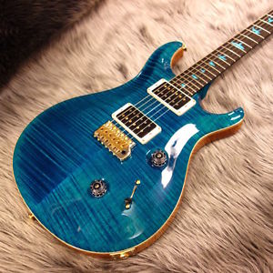 Free Shipping New Paul Reed Smith Custom 24 "Vivid Birds Stone" 10TOP BlueMatteo