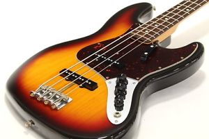 Used Fender USA / American Vintage 62 Jazz Bass 3Knobs 3-Color Sunburst # 3