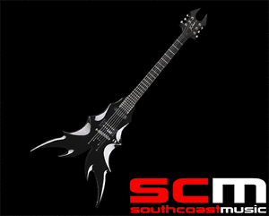 RRP$1500 BC RICH DRACO ELECTRIC GUITAR HUMBUCKER EBONY EXTREME BRAND NEW