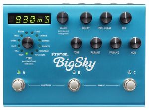 Strymon Big Sky Multidimensional Reverb Effektpedal Effectpedal Made in USA