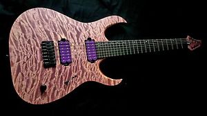 Mayones Duvell Elite 7 Jeans Violet Matte, 5A Quilted Maple, BKP Juggernaut