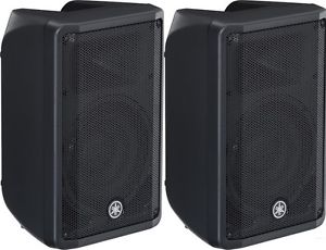 2x Yamaha DBR12 12" Active 1000W Speakers + Protective Covers For Sale!!