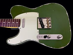 LEFTY! MJT Wildwood Aged Custom Guitar Double Bound Tele Nitro Finish HSC RELIC!