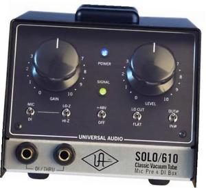 solo/610 classic vacuum tube mic pre & di box