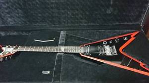 DEAN RAZORBACK V Rare with Hard Case E-Guitar Free Shipping Mahogany Body