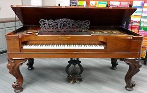 Steinway and Sons Square Grand Piano Brazilian Rosewood 1865