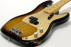 Fender USA American Vintage 57 Precision 2-Color Sunburst Used Bass Guitar F/S