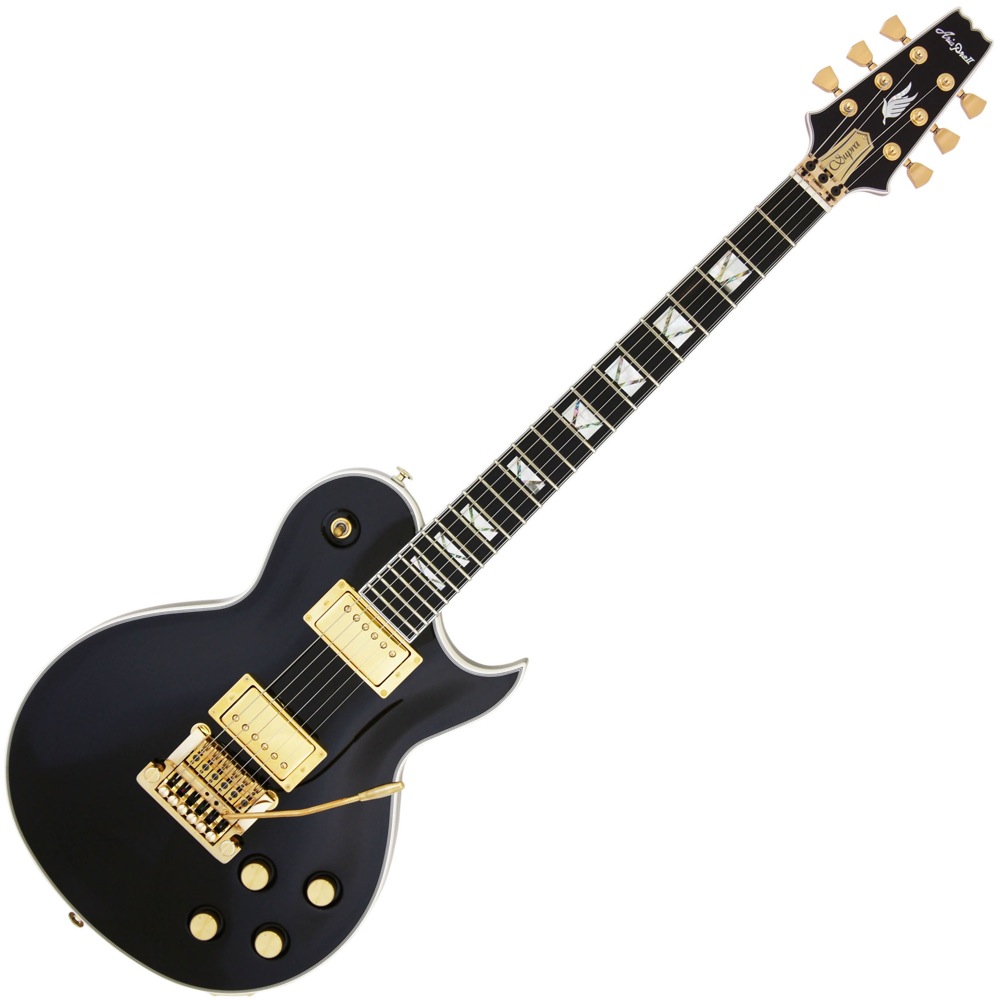 Aria Pro II PE-SUPRA BK Electric Guitar Black w/Hardcase AriaProII