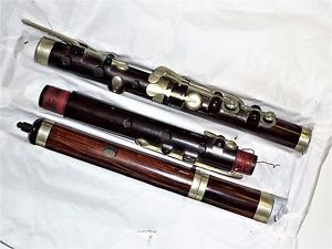 Beautiful Antique 8 silver keys English flute