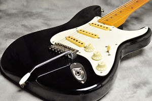 Fender Japan ST57-53 Black 1992 Normal Condition With Soft Case