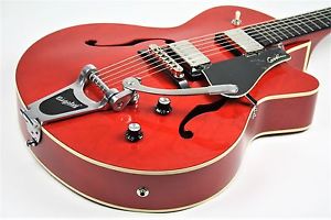 Godin 5TH Avenue Uptown Trans Red W/TricCase Free Shipping