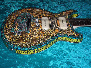 Gibson Les Paul Special Psychedelic vintage paint job art guitar