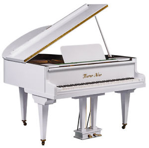Tesoro Nero - High Gloss White Baby Grand Piano - 0% Finance Available