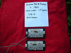 Gibson Humbucking Patent Sticker Pickups No 2737842 Vintage 1965 M8 7.73K 335
