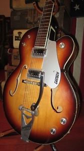 Vintage Original 1967 Gretsch Double Anniversary Hollowbody Electric Sunburst