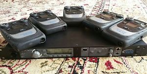 Clear Com Tempest 2400 base station and five belt packs