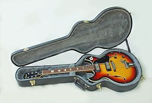 Vintage CONRAD Hollowbody Electric Guitar  "Sunburst Pattern" With Case