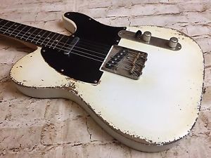Fraser Custom shop 60s Arctic White Aged Relic Vintage Guitar