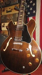 Vintage 1972 Gibson ES-335 Semi-Hollowbody Electric Guitar Walnut Stop Tail NICE