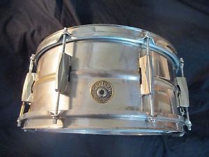 Vintage Gretsch 14 x 6.5 Snare Drum, 1930s, Nickel/Brass Shell, Classic Drum!