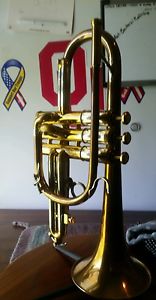 Olds Recording Model Cornet with Mouthpiece and Cover