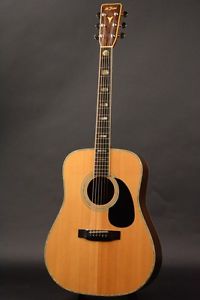 K.YAIRI/ YW-600 1975 Beige Acoustic guitar w/ Hard case Right hand From JAPAN
