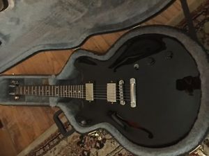 2015 Gibson ES-335 Semi-Hollowbody Electric Guitar, Satin black Finish
