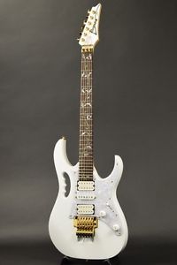 Ibanez JEM7V White Steve Vai Model guitar w/Hard case/456