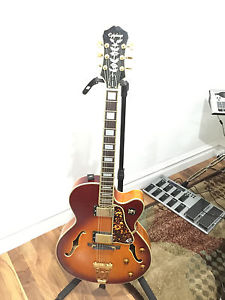 80s-90s Epiphone Emperor Jazzbox Archtop Sunburst TKL hard case FREE SHIPPING