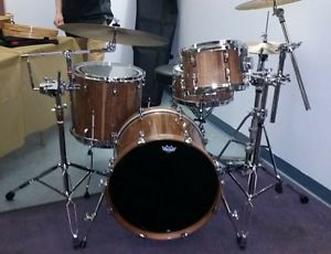 Walnut stave drum set