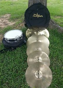 Zildjian A cusom cymbal set pearl 13" snare