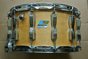 1980 Ludwig USA 8X14 COLISEUM SNARE DRUM L-483 NATURAL MAPLE for YOUR SET! #A193