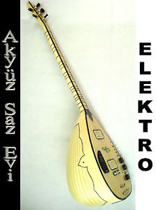 Kaliteli Profi ELEKTRO Artec Uzun Sap  Saz // Baglama // Akyüz Saz Evi NEU