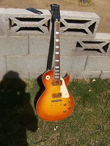 Edwards E-LP-160 LTS/RE Jimmy Page   relic  flame top   project  made in japan