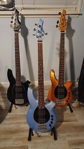 Ernie Ball Music Man Bongo 4 HHP Bass Sky Blue Pearl with Rosewood Fingerboard