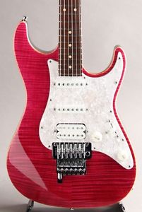 Suhr J Series S5 Magenta Pink Stain 2013 Used Guitar Free Shipping #tg6