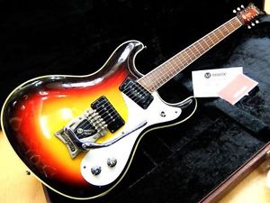 Mosrite Royal '63 3ToneSunburst black cloud made Used  w/ Hard case